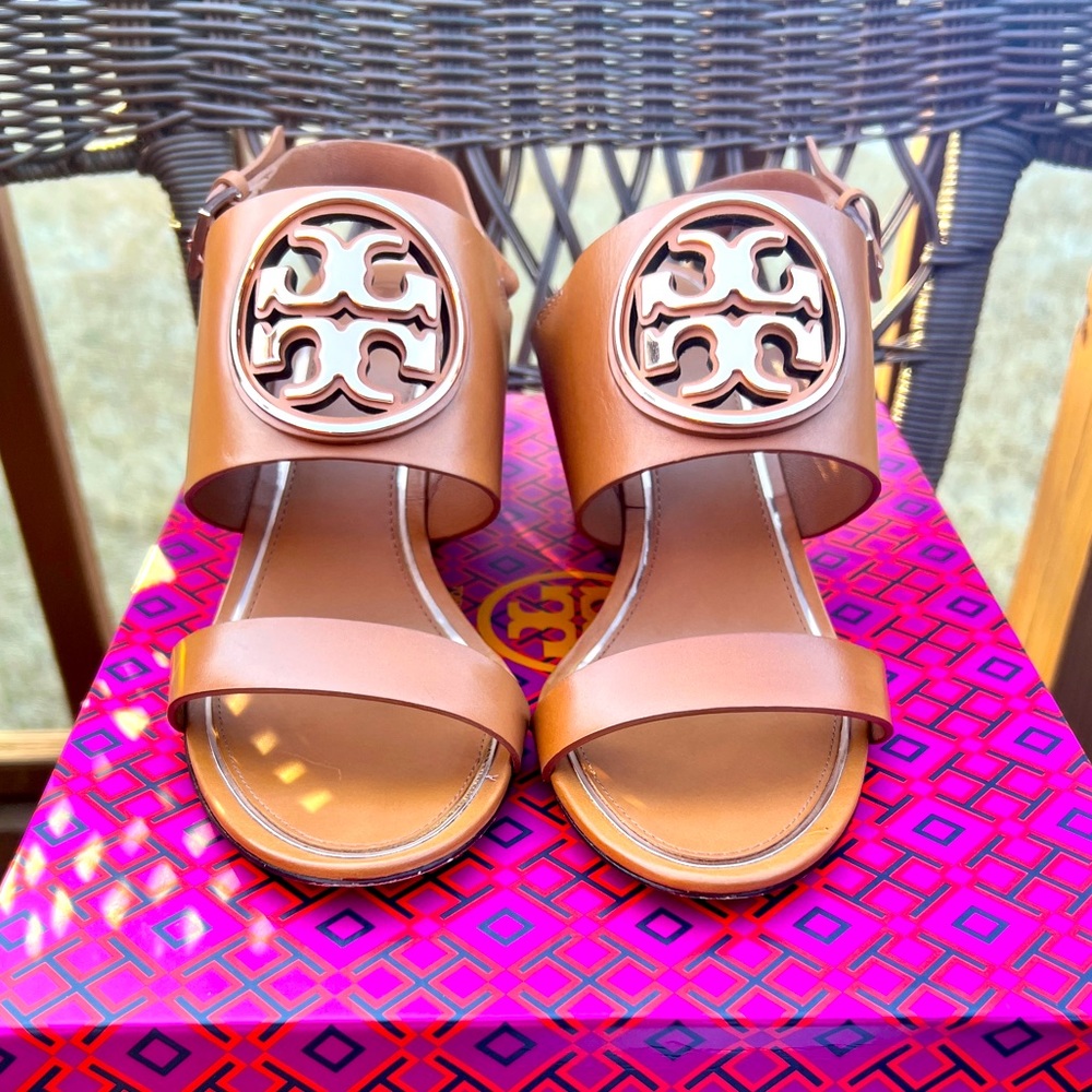 Tory Burch Metal Miller Wedge